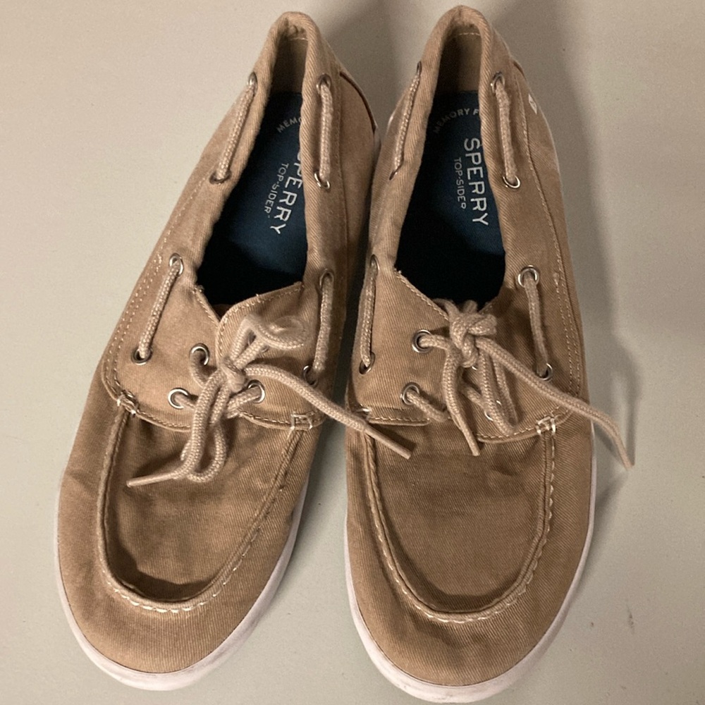 Sperry Tan Boat Shoes